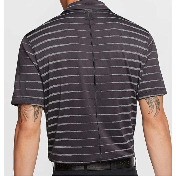 Nike Tiger Woods Polo Shirt Mens XL Black Striped Dri-Fit Golf BV0350-010 - Picture 16 of 16
